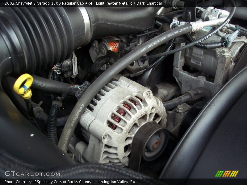 Light Pewter Metallic / Dark Charcoal 2003 Chevrolet Silverado 1500 Regular Cab 4x4