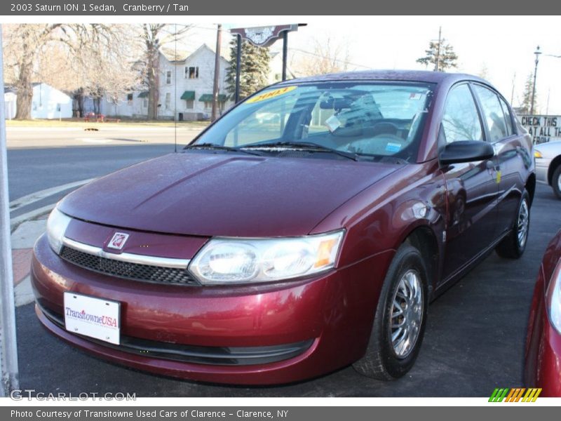 Cranberry / Tan 2003 Saturn ION 1 Sedan