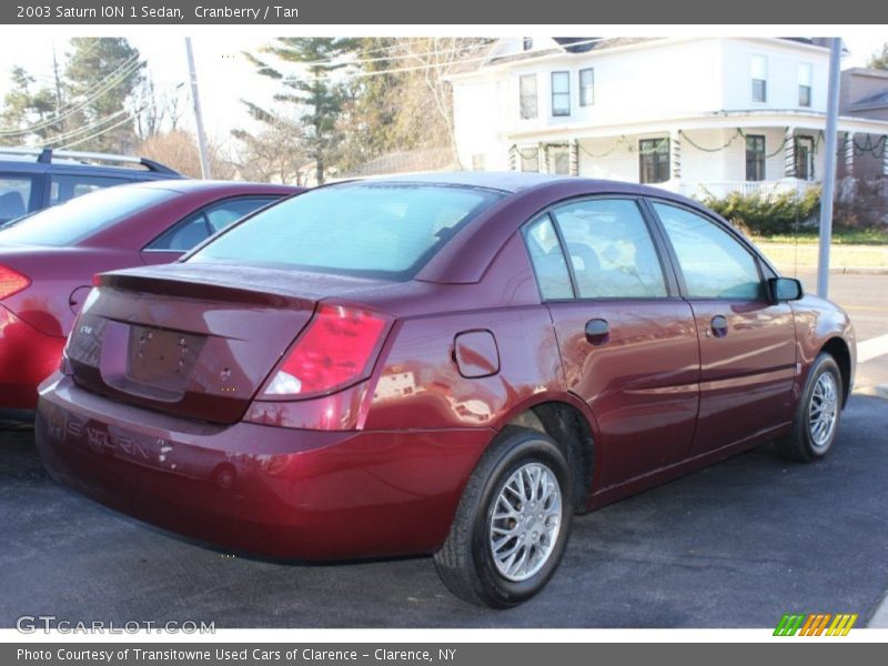 Cranberry / Tan 2003 Saturn ION 1 Sedan