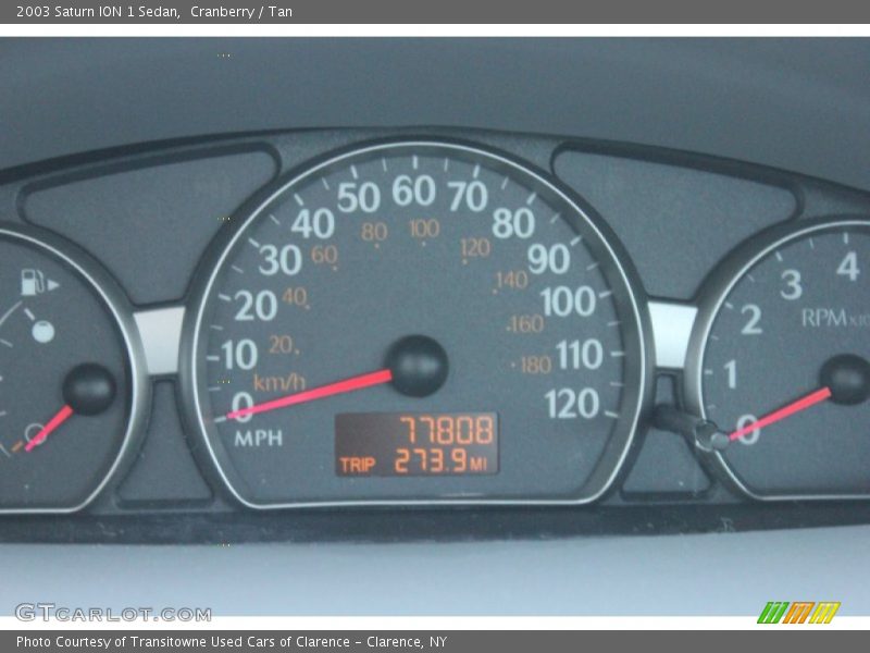 Cranberry / Tan 2003 Saturn ION 1 Sedan