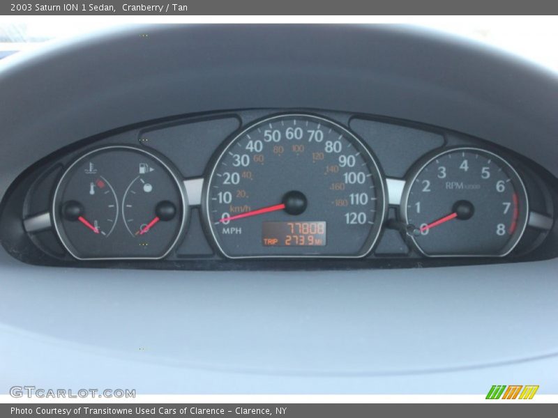 Cranberry / Tan 2003 Saturn ION 1 Sedan