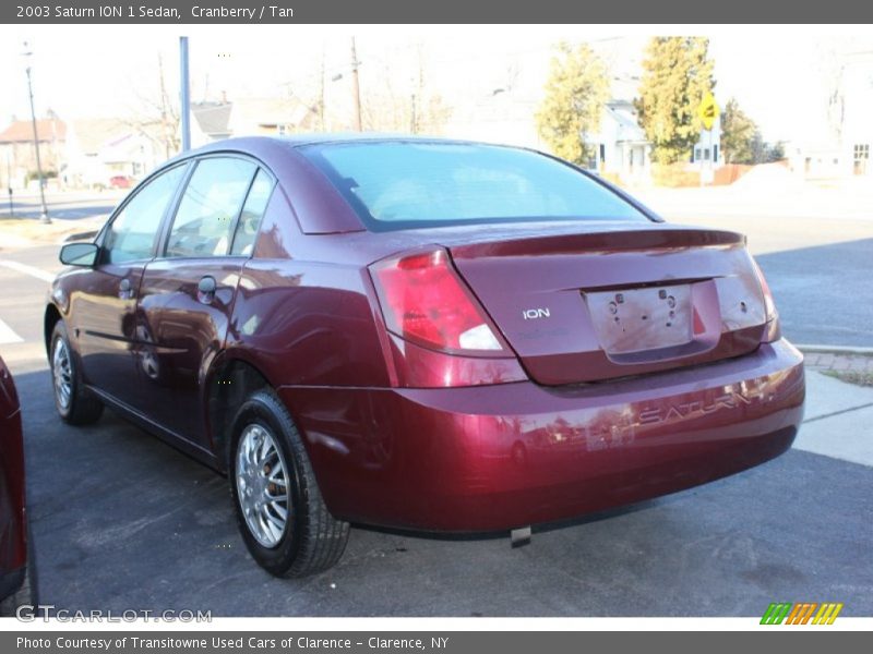 Cranberry / Tan 2003 Saturn ION 1 Sedan