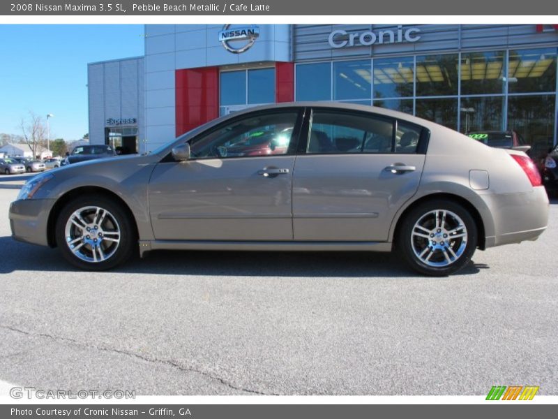 Pebble Beach Metallic / Cafe Latte 2008 Nissan Maxima 3.5 SL