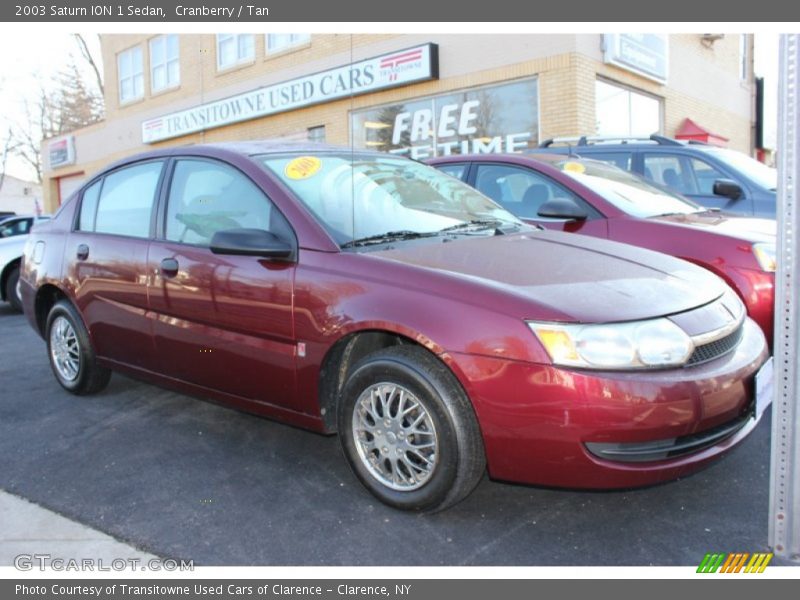 Cranberry / Tan 2003 Saturn ION 1 Sedan