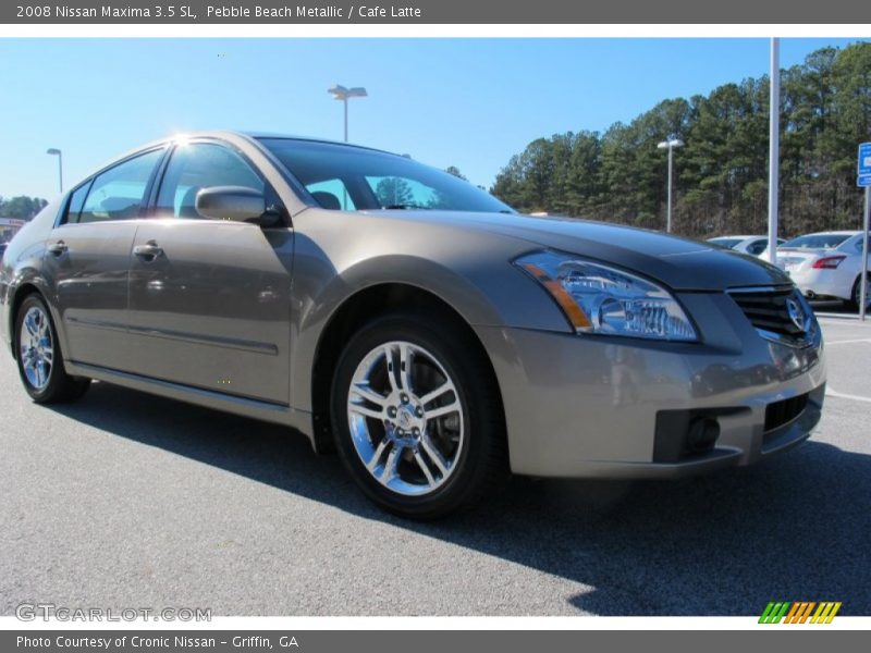 Pebble Beach Metallic / Cafe Latte 2008 Nissan Maxima 3.5 SL