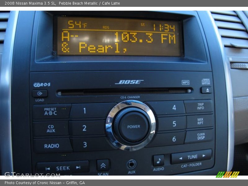 Pebble Beach Metallic / Cafe Latte 2008 Nissan Maxima 3.5 SL