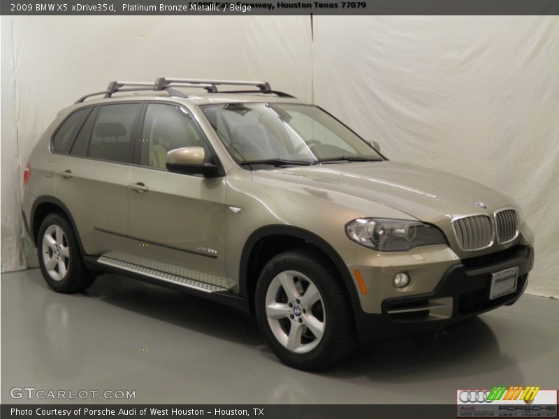 Platinum Bronze Metallic / Beige 2009 BMW X5 xDrive35d