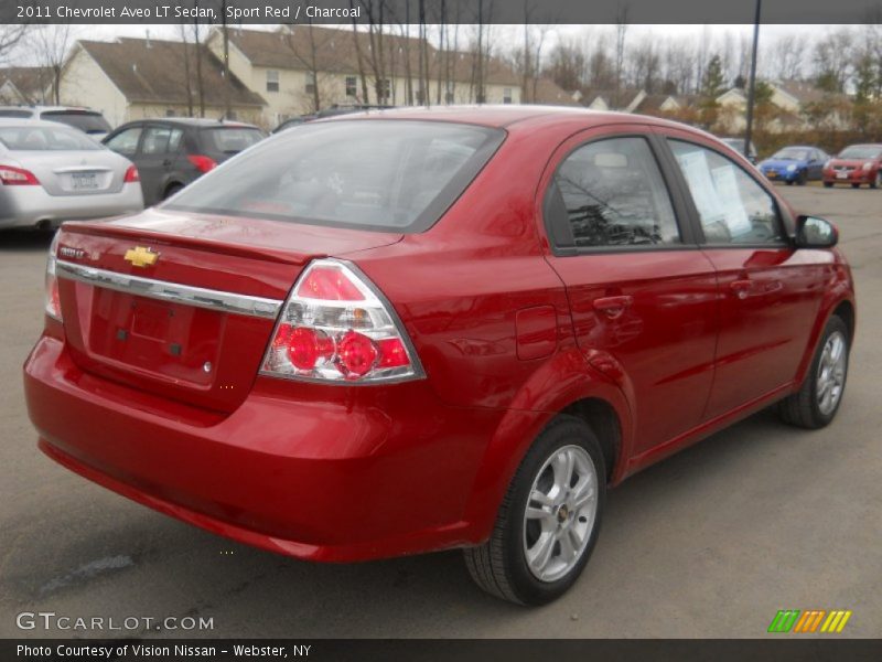 Sport Red / Charcoal 2011 Chevrolet Aveo LT Sedan