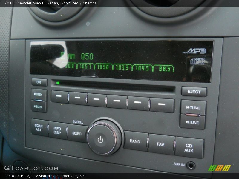 Sport Red / Charcoal 2011 Chevrolet Aveo LT Sedan