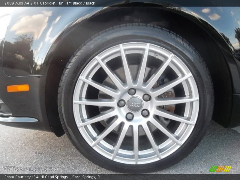 Brilliant Black / Black 2009 Audi A4 2.0T Cabriolet