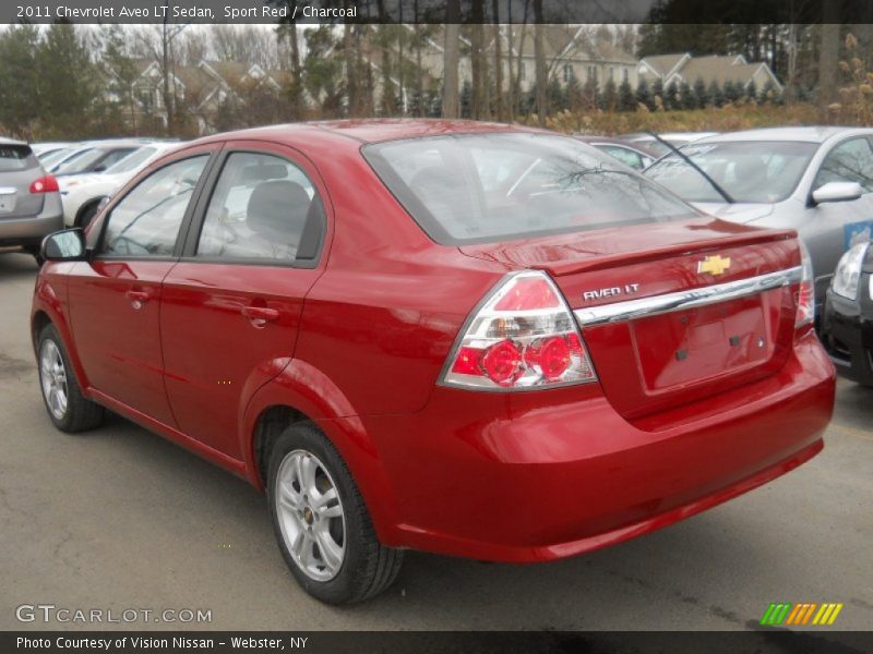 Sport Red / Charcoal 2011 Chevrolet Aveo LT Sedan
