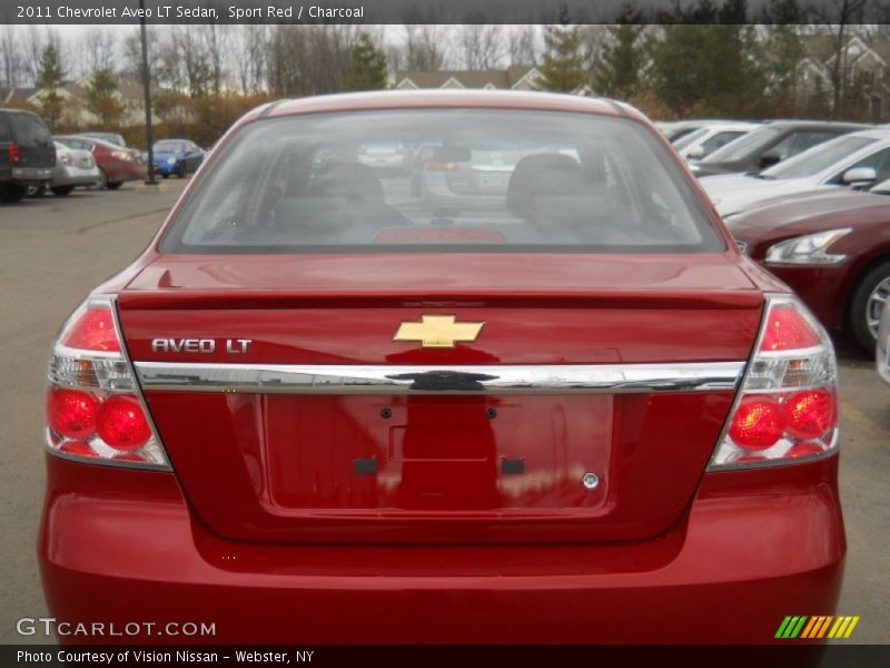 Sport Red / Charcoal 2011 Chevrolet Aveo LT Sedan