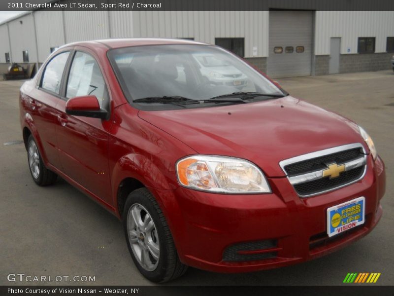 Sport Red / Charcoal 2011 Chevrolet Aveo LT Sedan