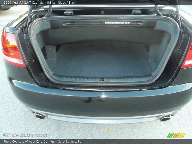 Brilliant Black / Black 2009 Audi A4 2.0T Cabriolet