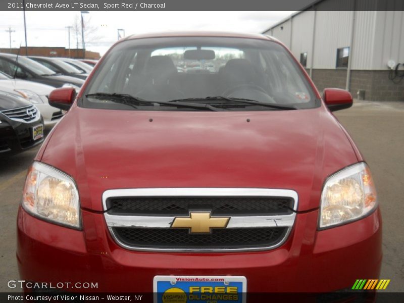 Sport Red / Charcoal 2011 Chevrolet Aveo LT Sedan