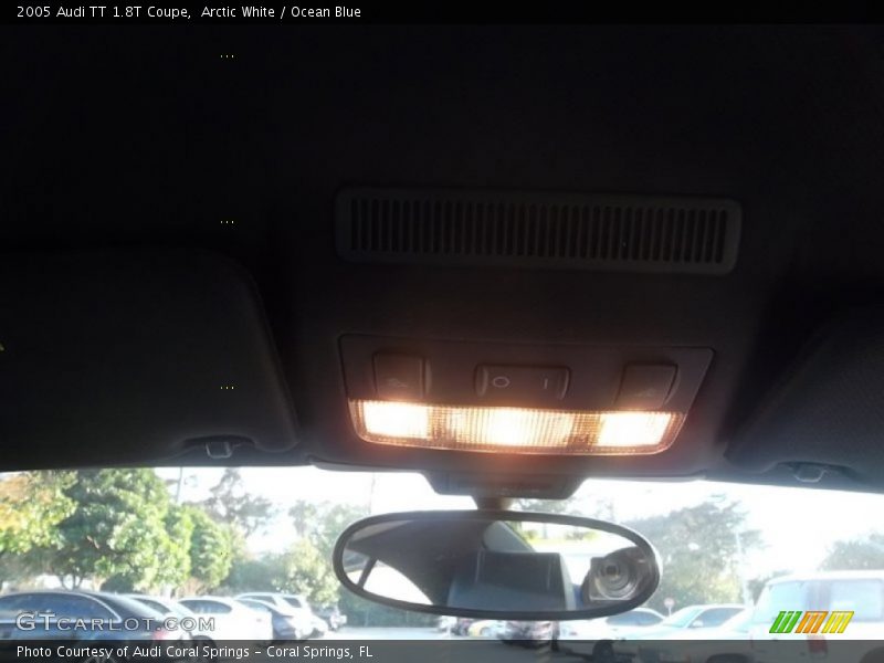 Arctic White / Ocean Blue 2005 Audi TT 1.8T Coupe