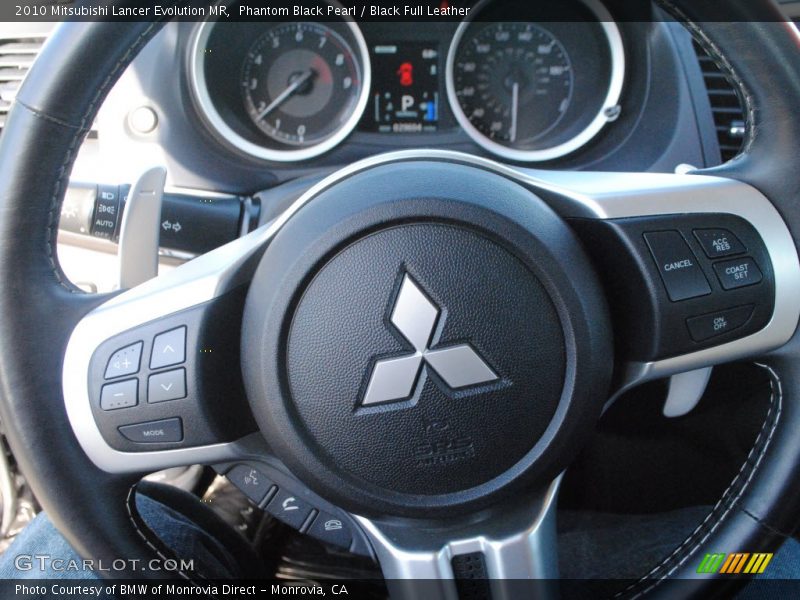 Phantom Black Pearl / Black Full Leather 2010 Mitsubishi Lancer Evolution MR