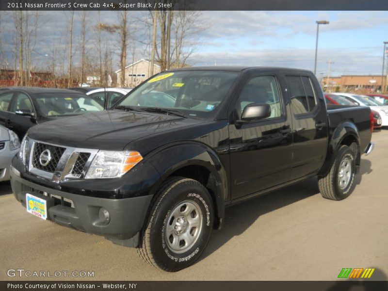 Super Black / Steel 2011 Nissan Frontier S Crew Cab 4x4