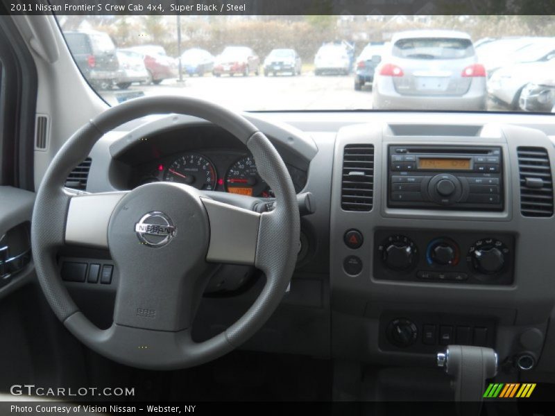 Super Black / Steel 2011 Nissan Frontier S Crew Cab 4x4