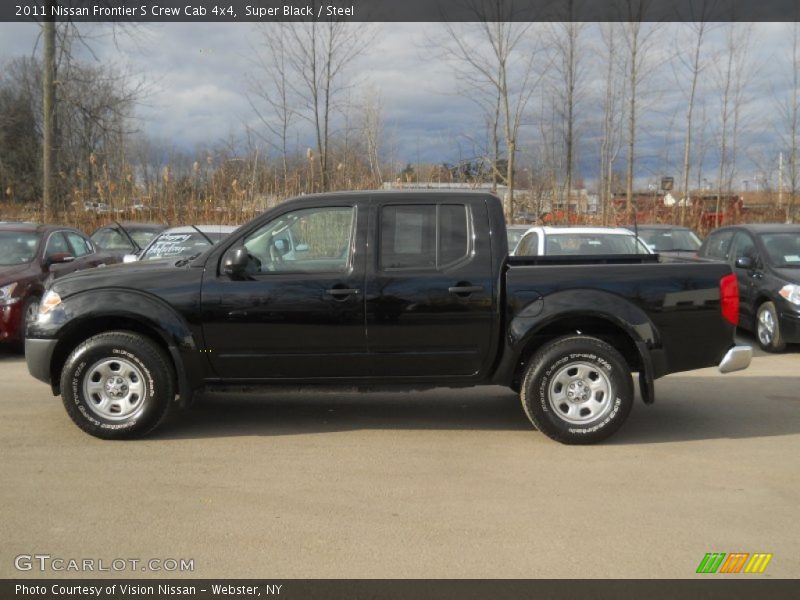Super Black / Steel 2011 Nissan Frontier S Crew Cab 4x4