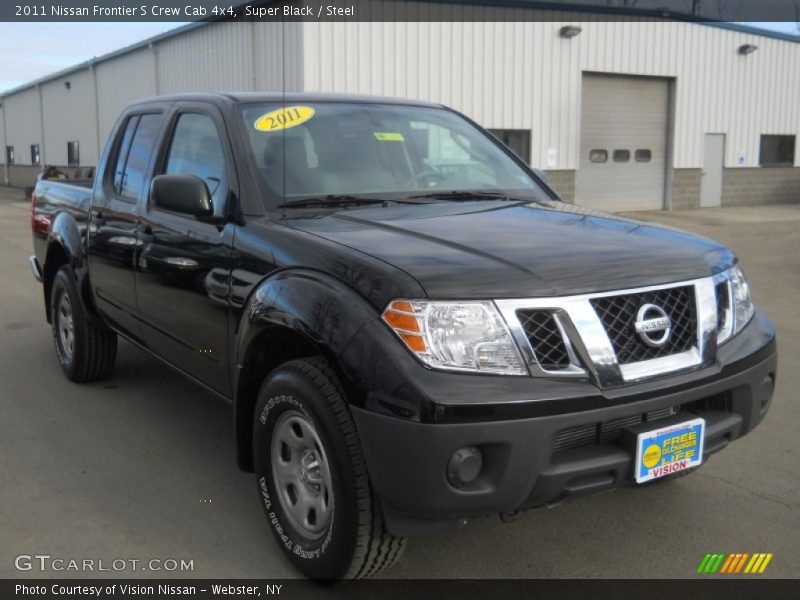 Super Black / Steel 2011 Nissan Frontier S Crew Cab 4x4