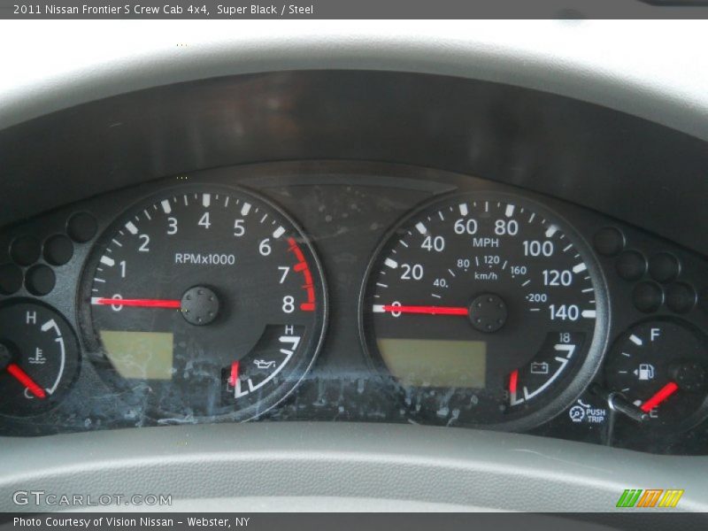 Super Black / Steel 2011 Nissan Frontier S Crew Cab 4x4