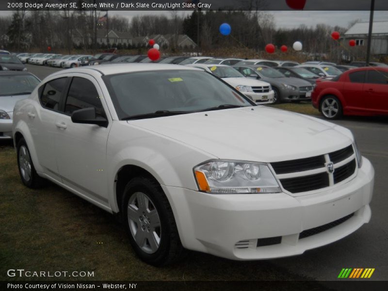 Stone White / Dark Slate Gray/Light Slate Gray 2008 Dodge Avenger SE