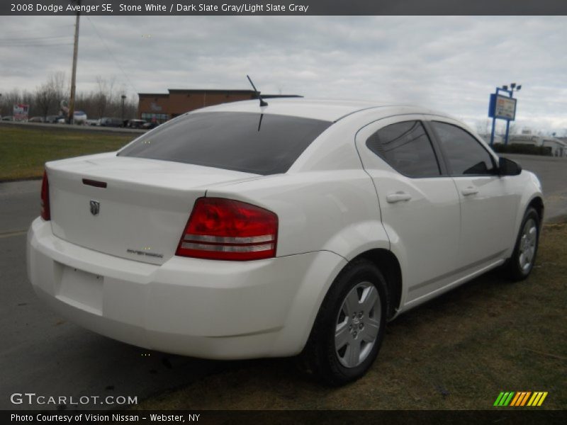 Stone White / Dark Slate Gray/Light Slate Gray 2008 Dodge Avenger SE