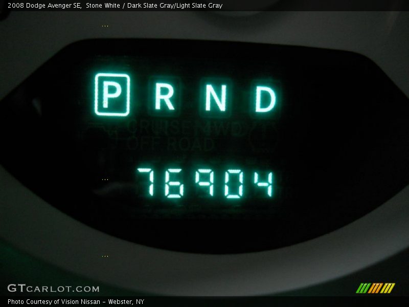 Stone White / Dark Slate Gray/Light Slate Gray 2008 Dodge Avenger SE