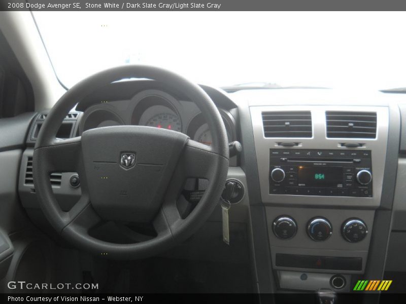 Stone White / Dark Slate Gray/Light Slate Gray 2008 Dodge Avenger SE