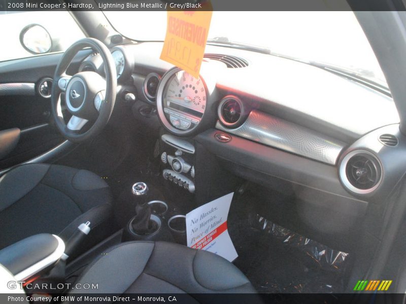 Lightning Blue Metallic / Grey/Black 2008 Mini Cooper S Hardtop