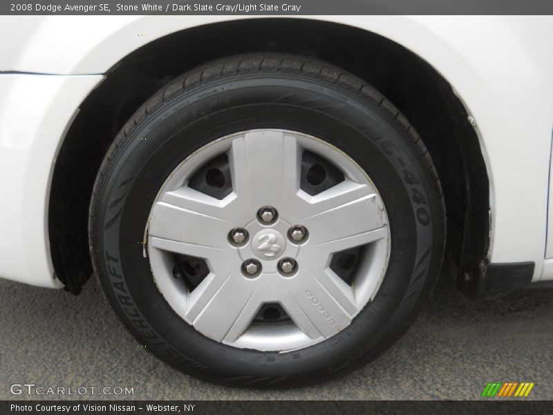 Stone White / Dark Slate Gray/Light Slate Gray 2008 Dodge Avenger SE