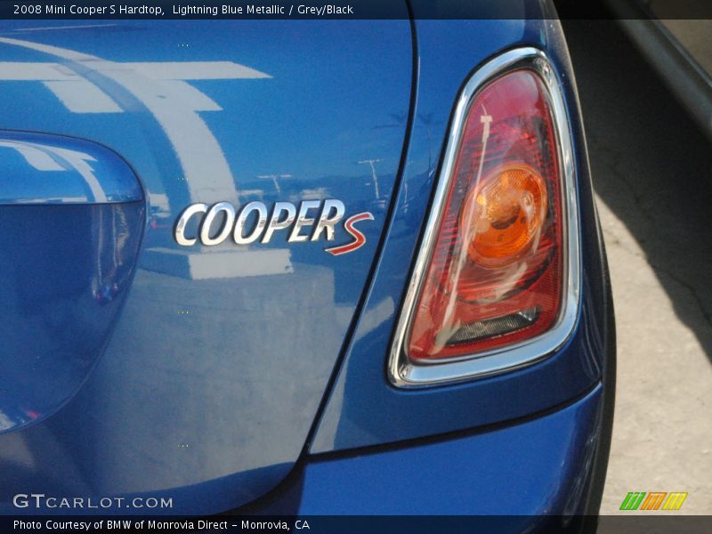 Lightning Blue Metallic / Grey/Black 2008 Mini Cooper S Hardtop