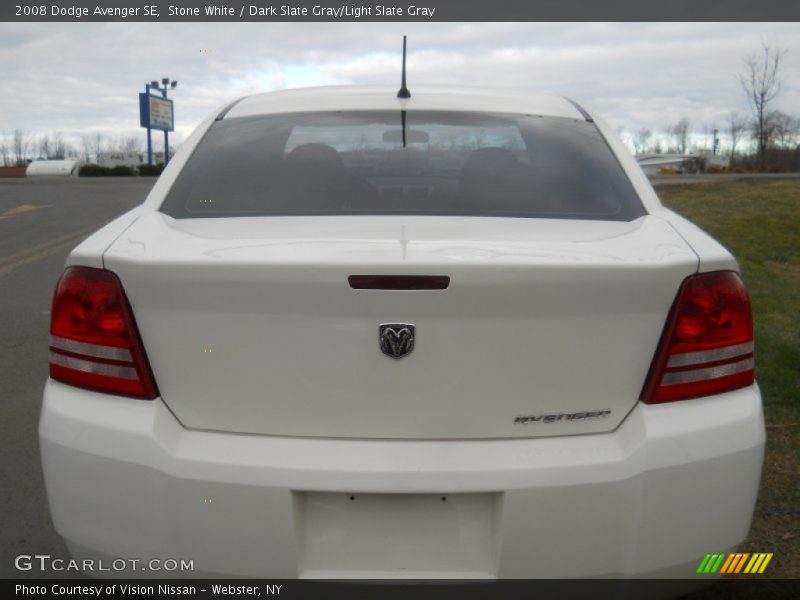 Stone White / Dark Slate Gray/Light Slate Gray 2008 Dodge Avenger SE