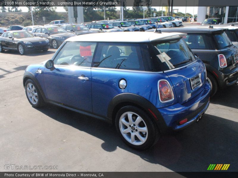 Lightning Blue Metallic / Grey/Black 2008 Mini Cooper S Hardtop