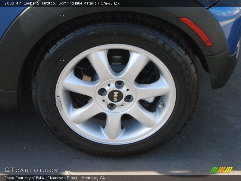 Lightning Blue Metallic / Grey/Black 2008 Mini Cooper S Hardtop