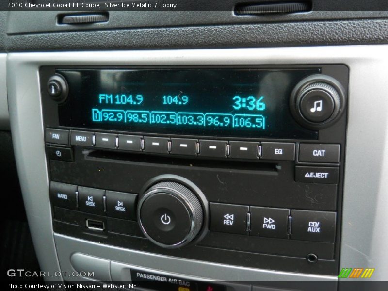 Silver Ice Metallic / Ebony 2010 Chevrolet Cobalt LT Coupe