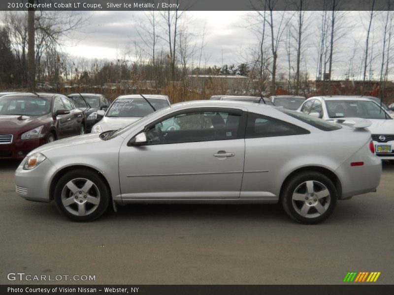 Silver Ice Metallic / Ebony 2010 Chevrolet Cobalt LT Coupe