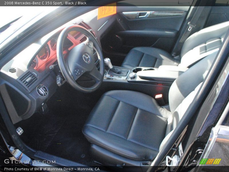 Black / Black 2008 Mercedes-Benz C 350 Sport