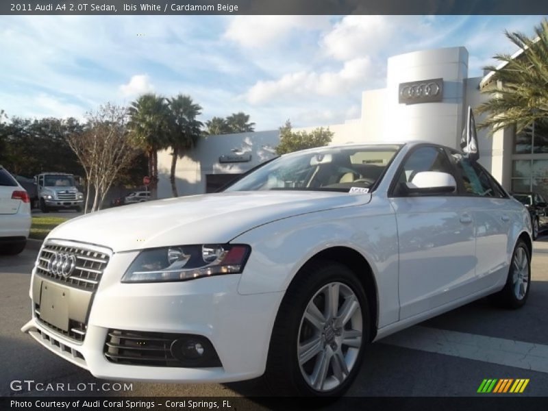 Ibis White / Cardamom Beige 2011 Audi A4 2.0T Sedan