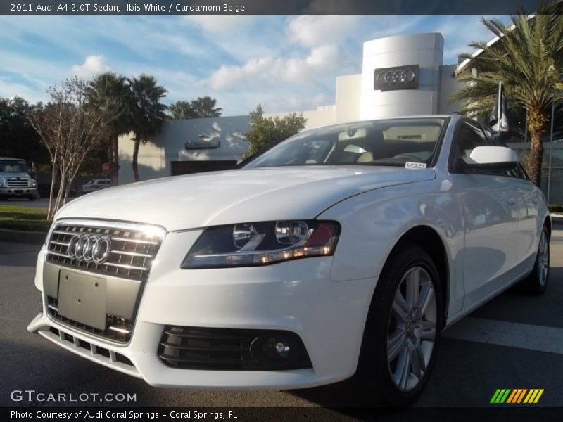 Ibis White / Cardamom Beige 2011 Audi A4 2.0T Sedan