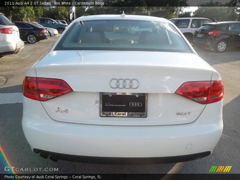 Ibis White / Cardamom Beige 2011 Audi A4 2.0T Sedan