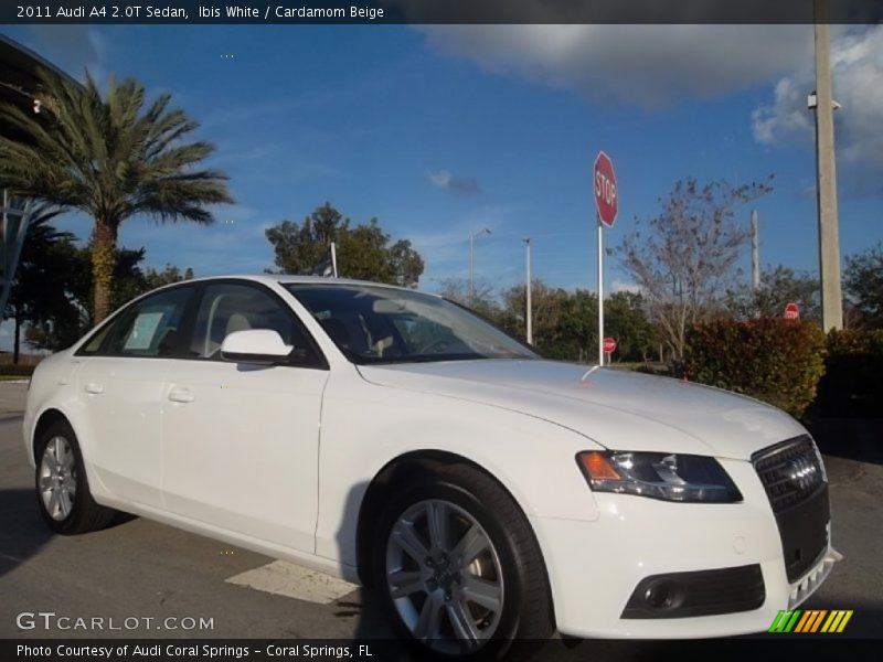 Ibis White / Cardamom Beige 2011 Audi A4 2.0T Sedan