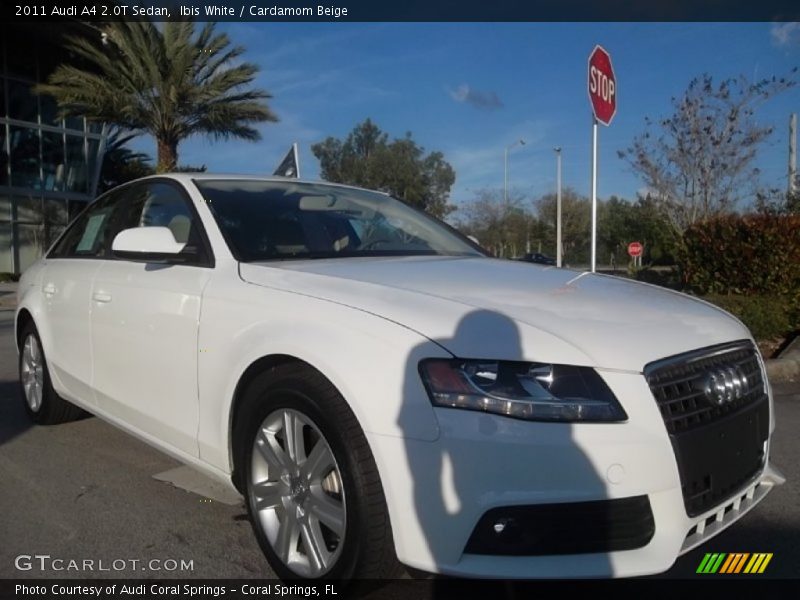 Ibis White / Cardamom Beige 2011 Audi A4 2.0T Sedan