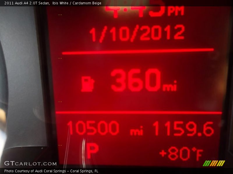 Ibis White / Cardamom Beige 2011 Audi A4 2.0T Sedan