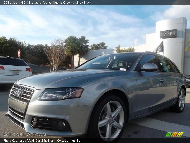 Quartz Grey Metallic / Black 2011 Audi A4 2.0T quattro Avant