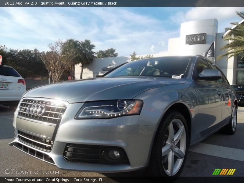 Quartz Grey Metallic / Black 2011 Audi A4 2.0T quattro Avant