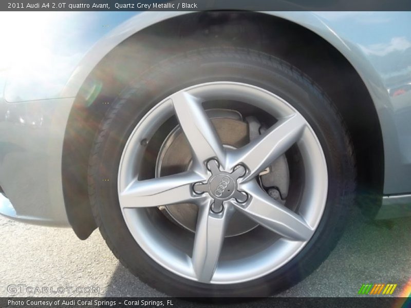 Quartz Grey Metallic / Black 2011 Audi A4 2.0T quattro Avant