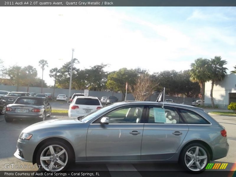 Quartz Grey Metallic / Black 2011 Audi A4 2.0T quattro Avant