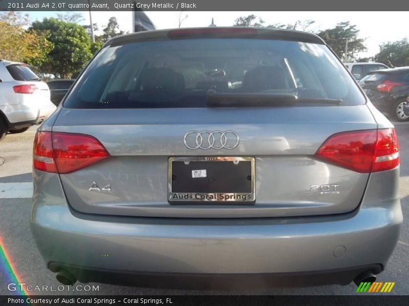 Quartz Grey Metallic / Black 2011 Audi A4 2.0T quattro Avant